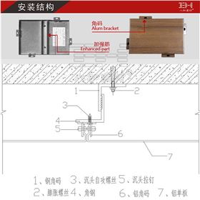 木紋鋁單板密拼安裝結構