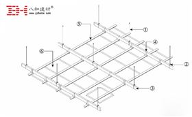 甲級寫字樓鋁扣板天花安裝方式