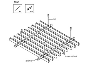 新型天花系統：木紋鋁方通吊頂安裝方法